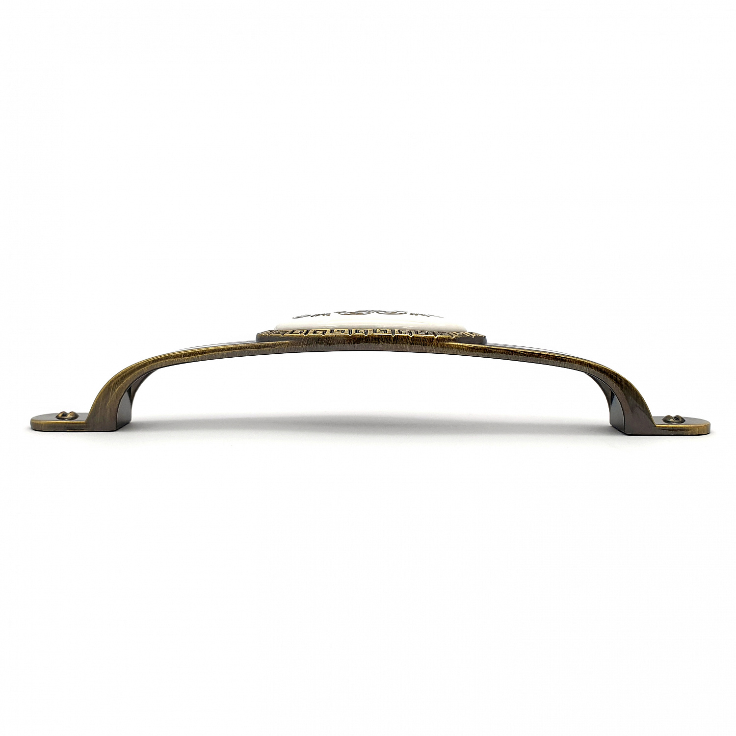 Ручка мебельная с керамической вставкой SOLLER ZY-10483-128 античная бронза