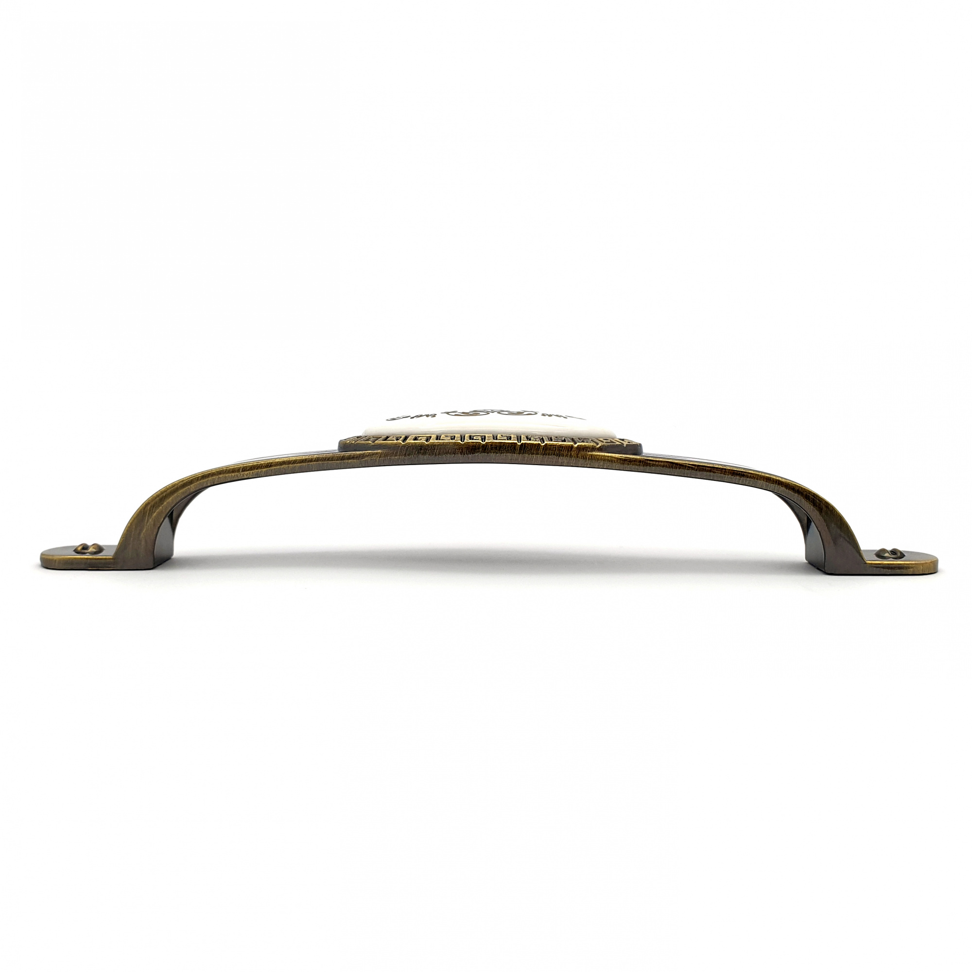 Ручка мебельная с керамической вставкой SOLLER ZY-10483-128 античная бронза