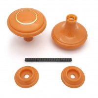 Ручка-стяжка дверная РДП-01-2 светлое дерево большая с кольцом 