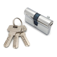 Механизм цилиндровый SOLLER F3 хром 60мм, 3 ключа латунь/металл, профильный ключ (25+10+25) Cu.С