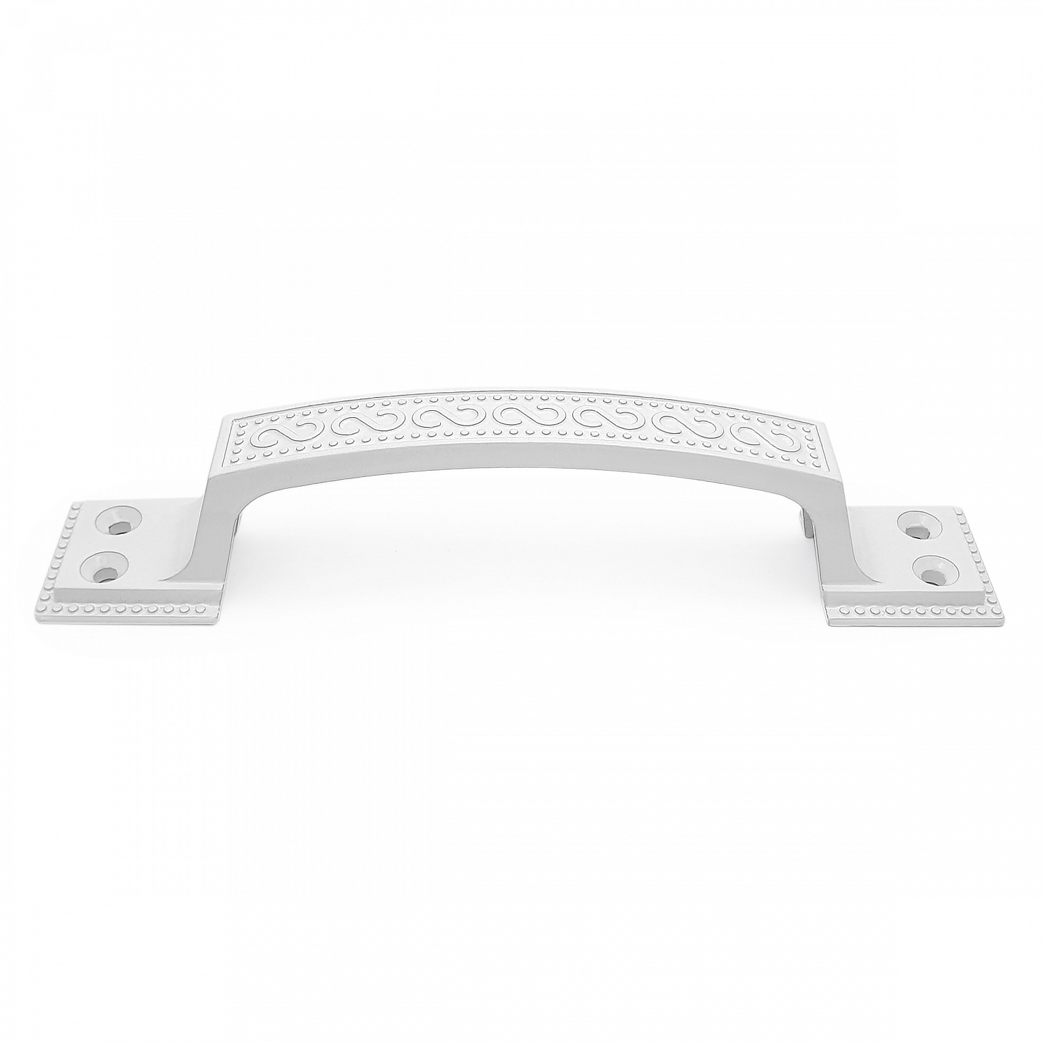 Ручка-скоба дверная РС-100-1 белый глянец (литьё, ЦАМ)