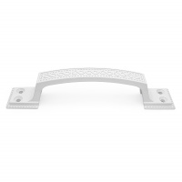 Ручка-скоба дверная РС-100-1 белый глянец (литьё, ЦАМ)