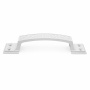 Ручка-скоба дверная РС-100-1 белый глянец (литьё, ЦАМ)