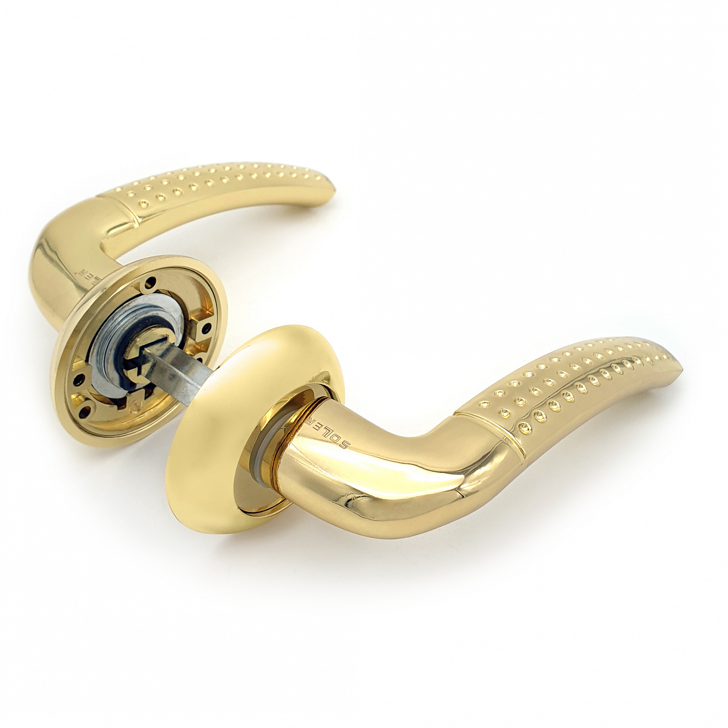 Комплект дверных ручек SOLLER ZY-504 PB золото