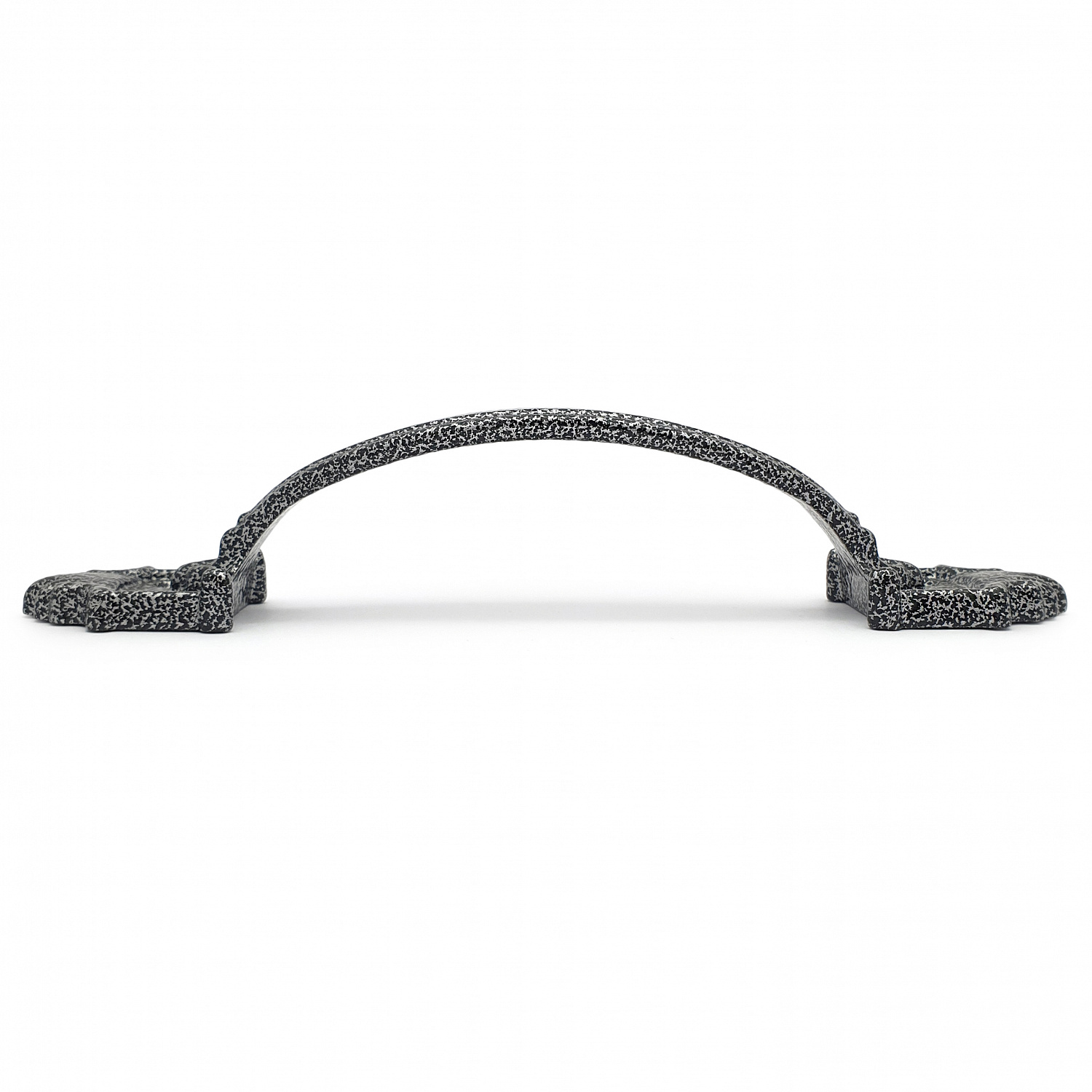 Ручка-скоба дверная РС-100 антик/серебро (литьё, ЦАМ)