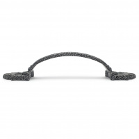 Ручка-скоба дверная РС-100 антик/серебро (литьё, ЦАМ)