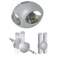 R-4 Крепеж двойной паралельный краб d-25 (ТН001)