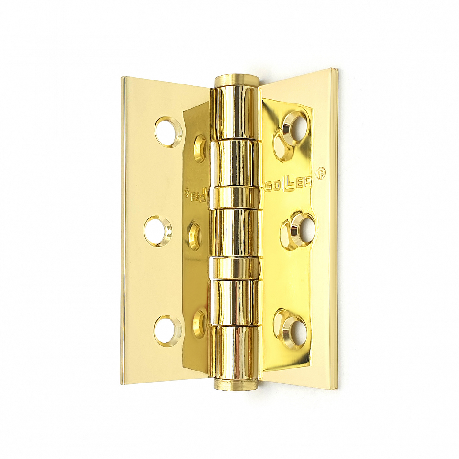 Петля дверная прямая 3" SOLLER золото (сталь 75*65*2,5)