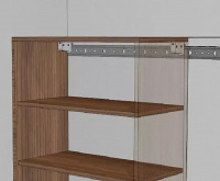 Шина для кухонных шкафов L-2м 35*1,2мм полимер 10