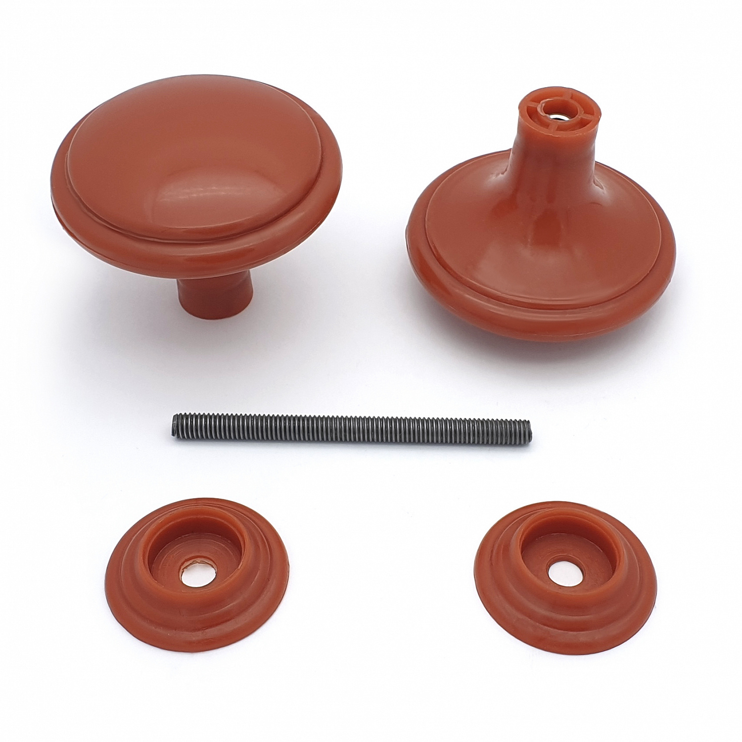 Ручка-стяжка дверная РДП-03-4 красно-коричневая