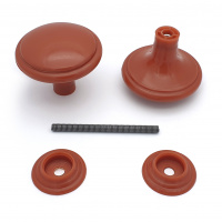 Ручка-стяжка дверная РДП-03-4 красно-коричневая