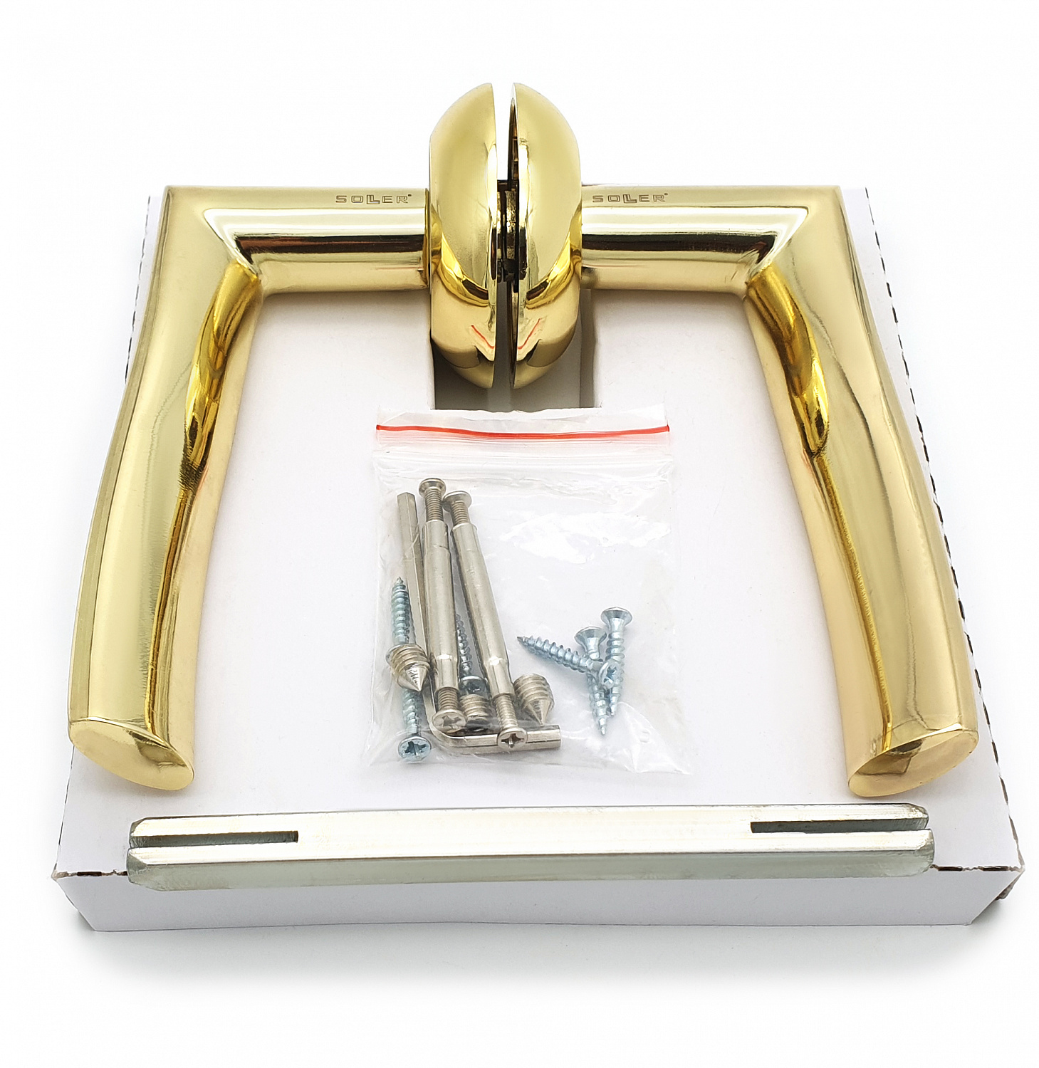 Комплект дверных ручек SOLLER ZY-501 PB золото