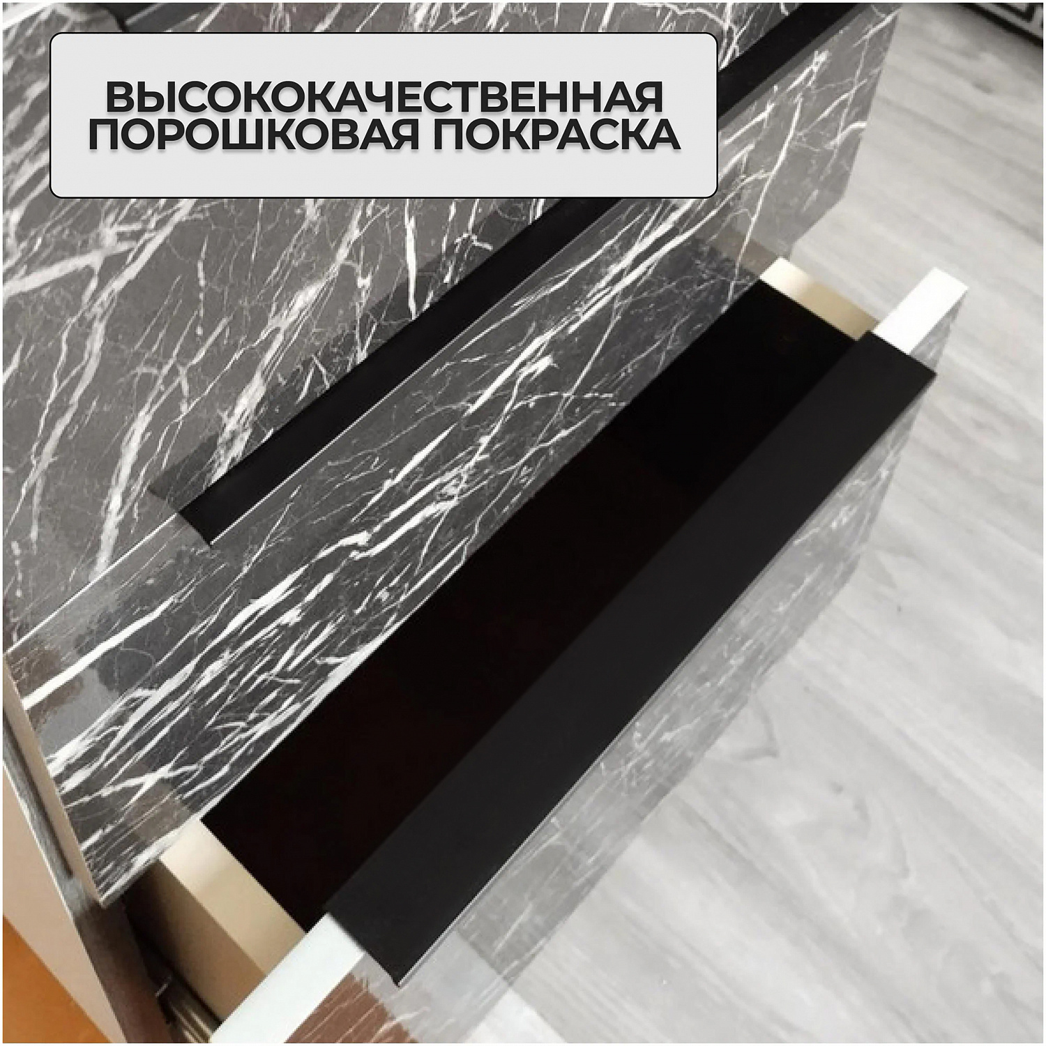 Торцевая ручка 128мм, черная