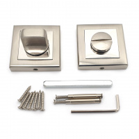 Завертка дверная для ванных комнат SOLLER ZDK-8ESS сатин/хром