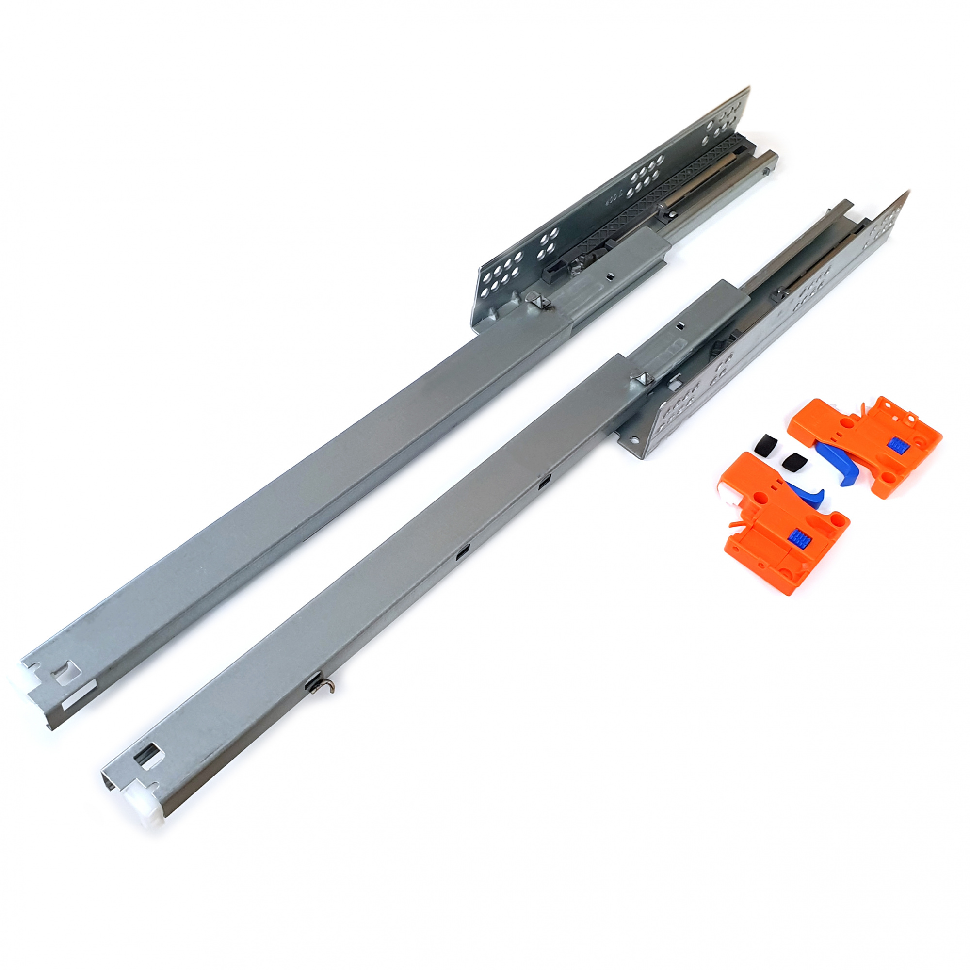 Направляющие шариковые скрытого типа полного выдвижения с доводчиком SOLLER 400 мм до 30 кг