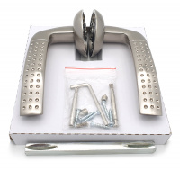 Комплект дверных ручек SOLLER ZY-504 SS матовый никель