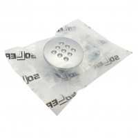 Ручка-кнопка мебельная SOLLER 507 матовый хром d-30 мм