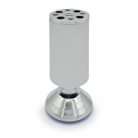 Опора мебельная регулируемая SOLLER 38*100 мм алюминий