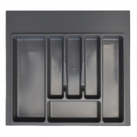 Вкладка в ящик для столовых приборов 600 мм серая