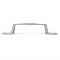 Ручка-скоба дверная РС-100-4 антик/белое серебро (литьё, ЦАМ)