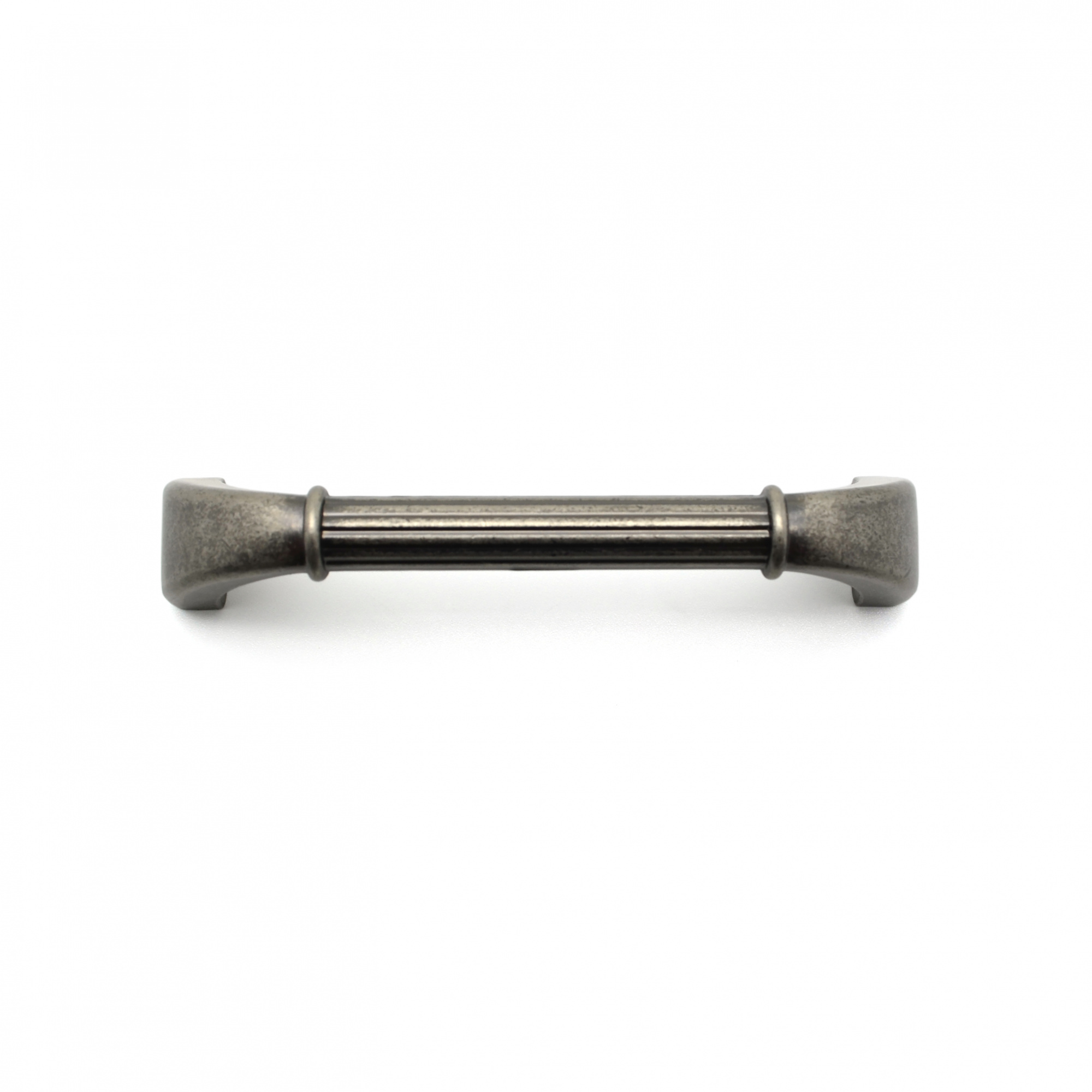 Ручка-скоба мебельная SOLLER 1264-96 античное серебро 96 мм