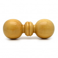 Ручка-кнопка Шар лак светлый деревянная