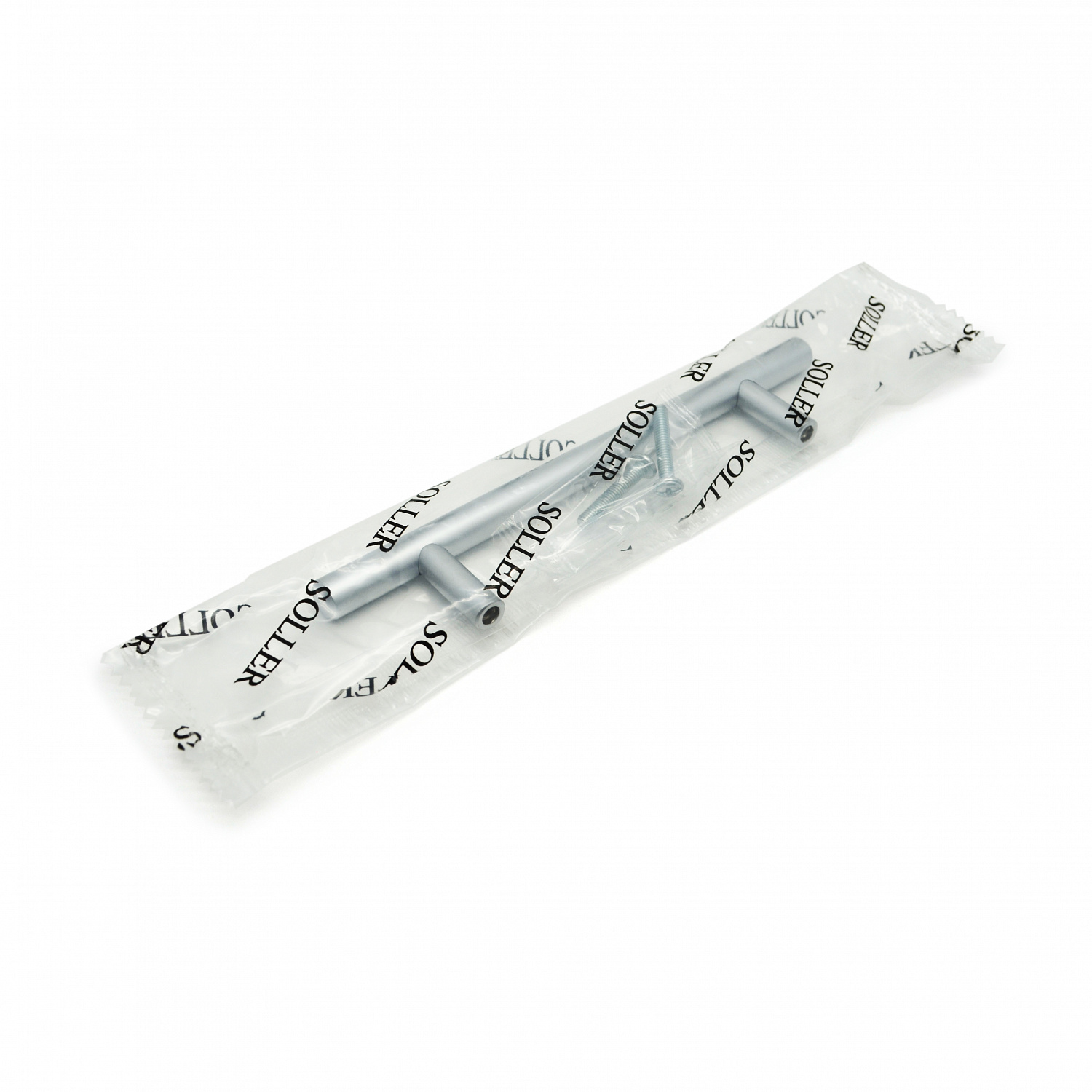 Ручка мебельная рейлинг SOLLER 8926-96 матовый хром d-10 мм