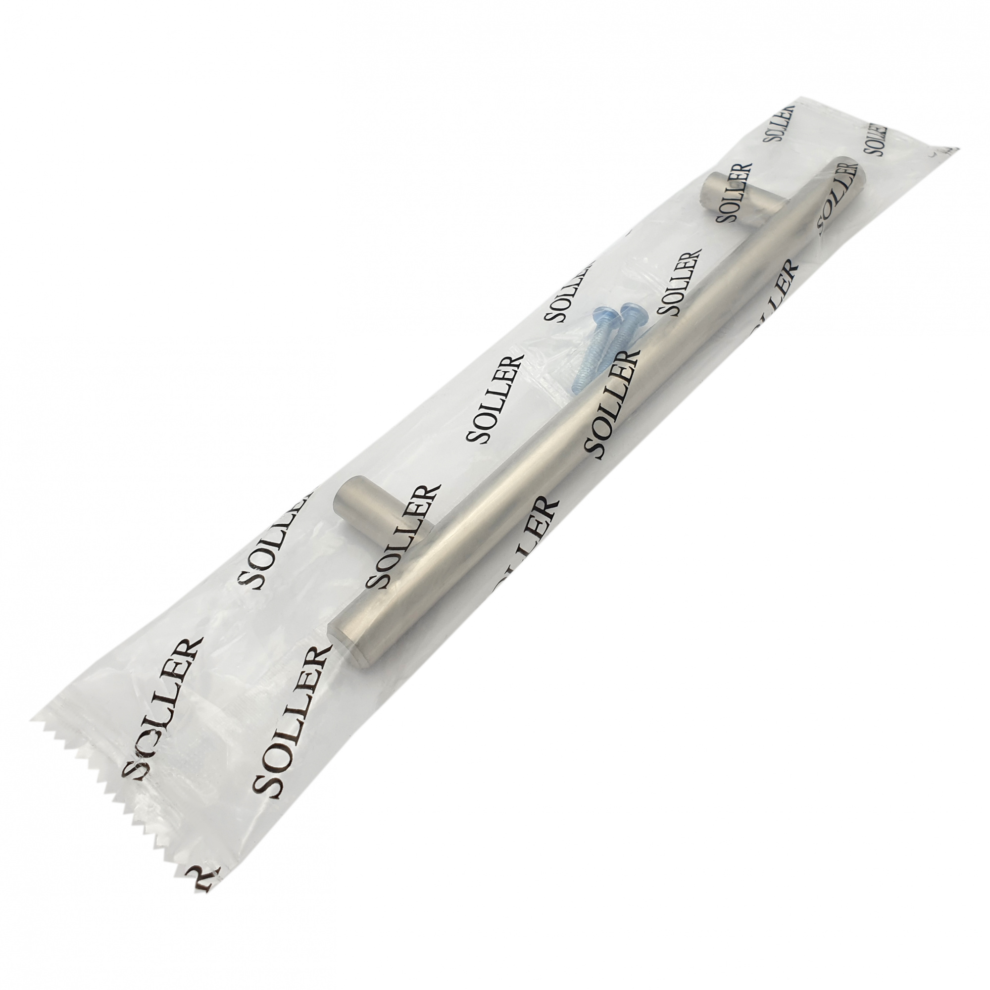 Ручка мебельная рейлинг SOLLER 8925-128 сатин d-12 мм