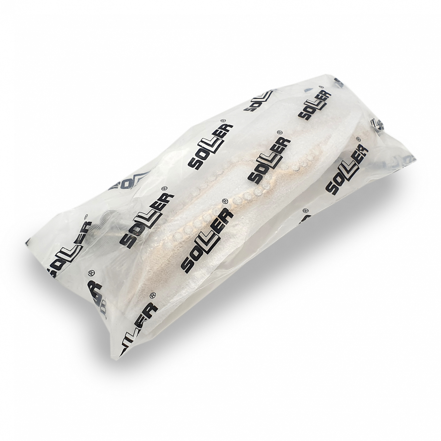 Ручка мебельная SOLLER 690-96 белая/золото со стразами