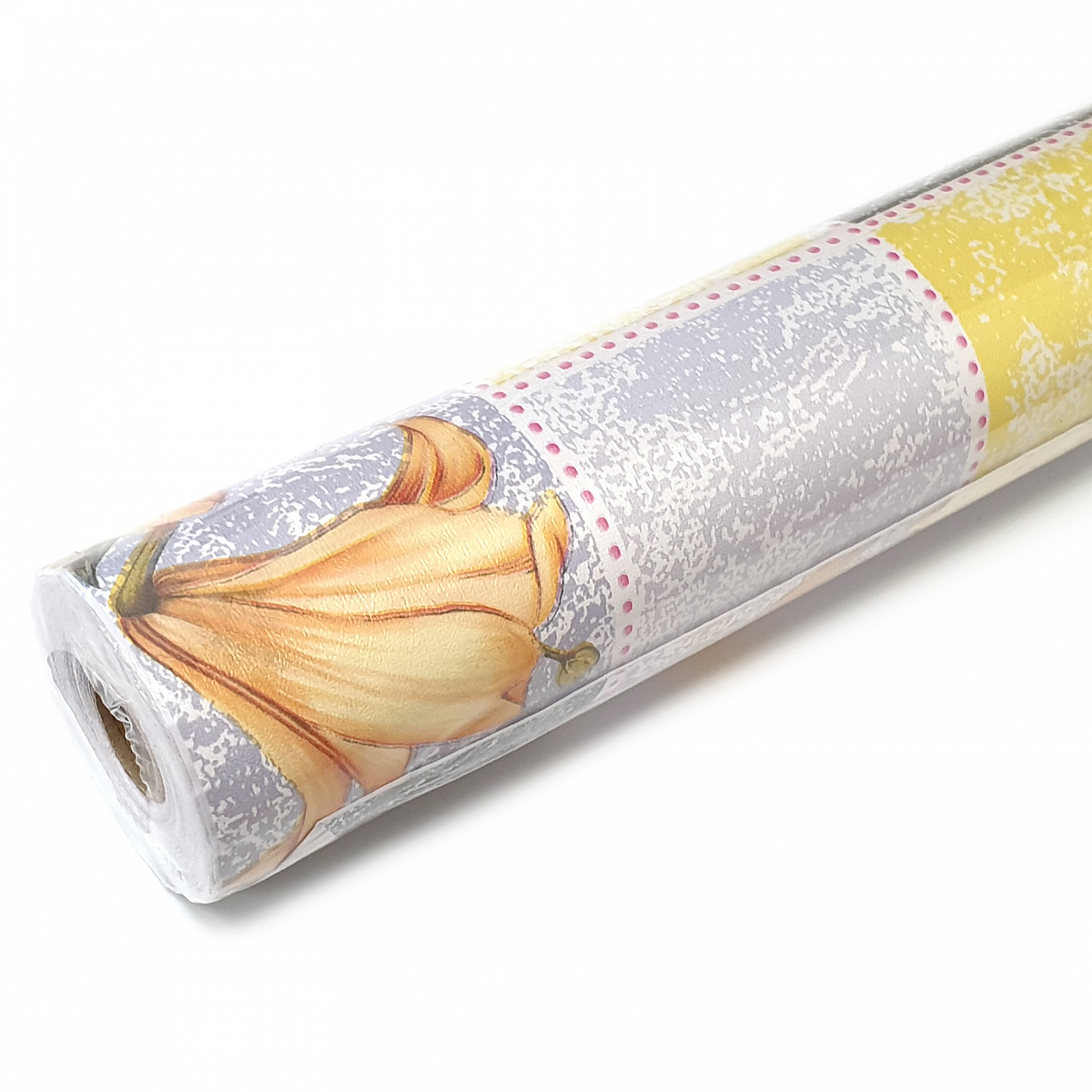 Пленка самоклеящаяся 0,45*8 м 8237В лилия на сиреневом фоне