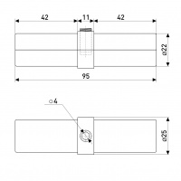 Соединитель труб d-25 мм SOLLER R-10 A   
