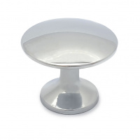 Ручка-кнопка мебельная SOLLER 306А хром d-30 мм 