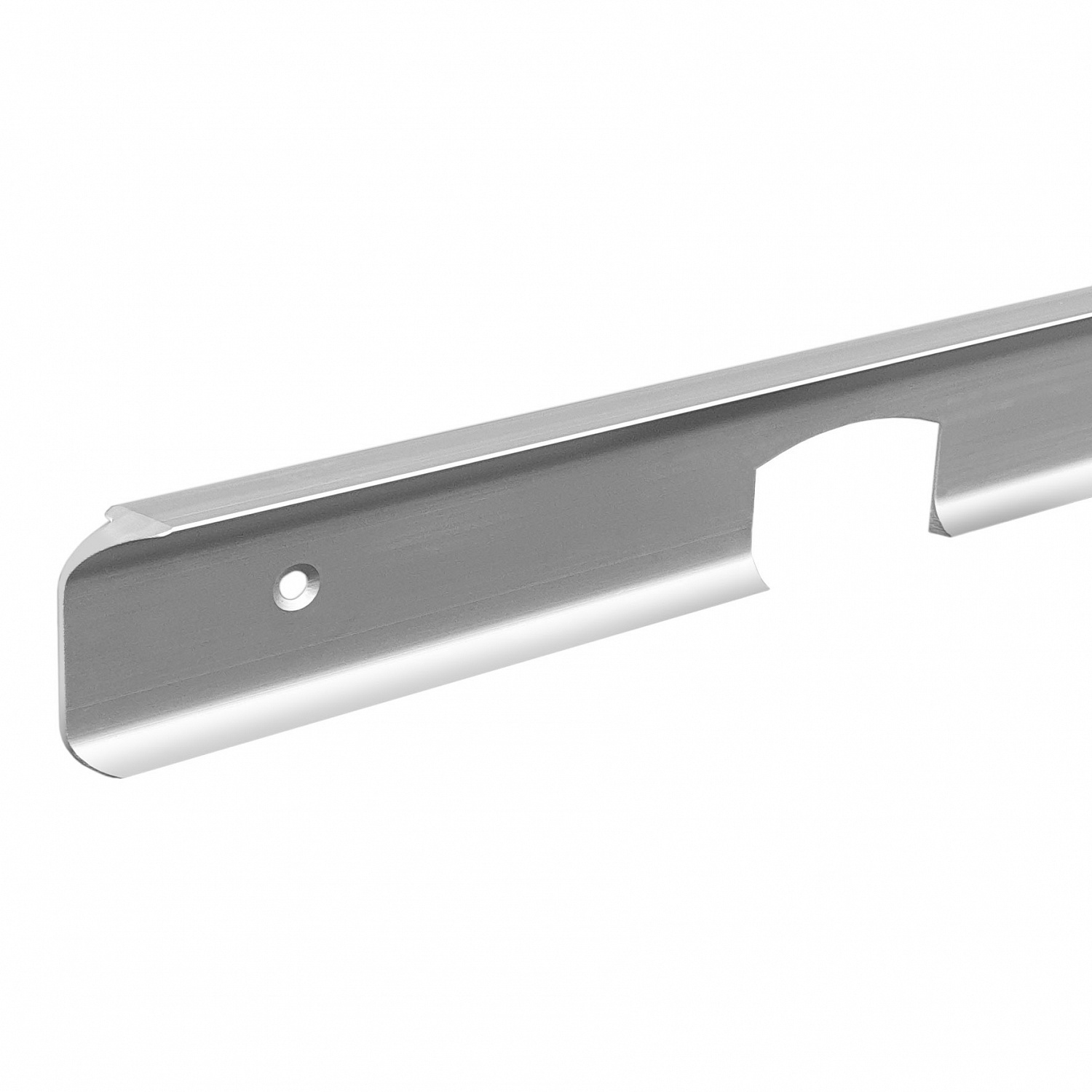Планка для столешниц "Скиф" 38 мм 600 мм угловая матовый хром