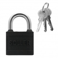 Замок навесной SOLLER 4506 G чугун/латунь