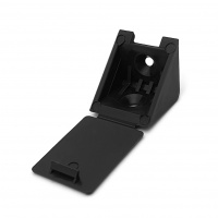 Уголок №12 черный пластик