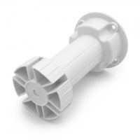 Опора кухонная 100 мм неразборная под саморезы регулируемая 95-130 мм пластик белая