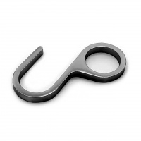 Крючок с отверстием для рейлинга черный SOLLER Z-8 d-16