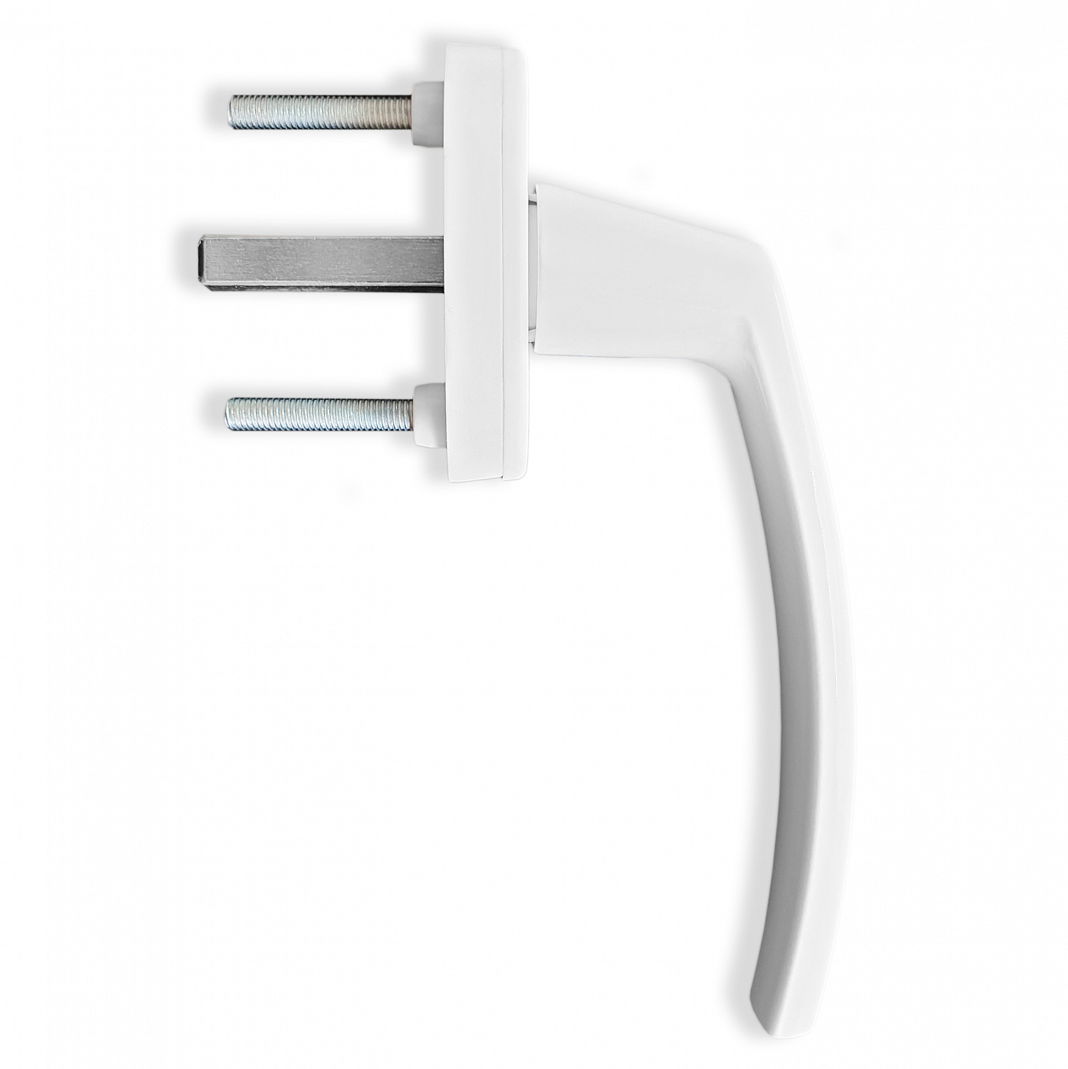 Ручка для пластиковых окон Плутон (Виктория) белая 8-ми позиционная