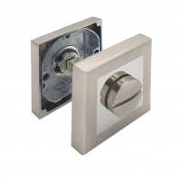 Завертка дверная для ванных комнат SOLLER ZDK-8ESS сатин/хром