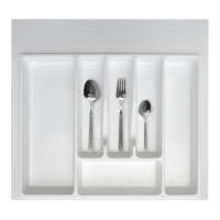 Вкладка в ящик для столовых приборов 600 мм белая