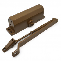 Доводчик дверной SOLLER №501 коричневый для дверей весом 80-100 кг