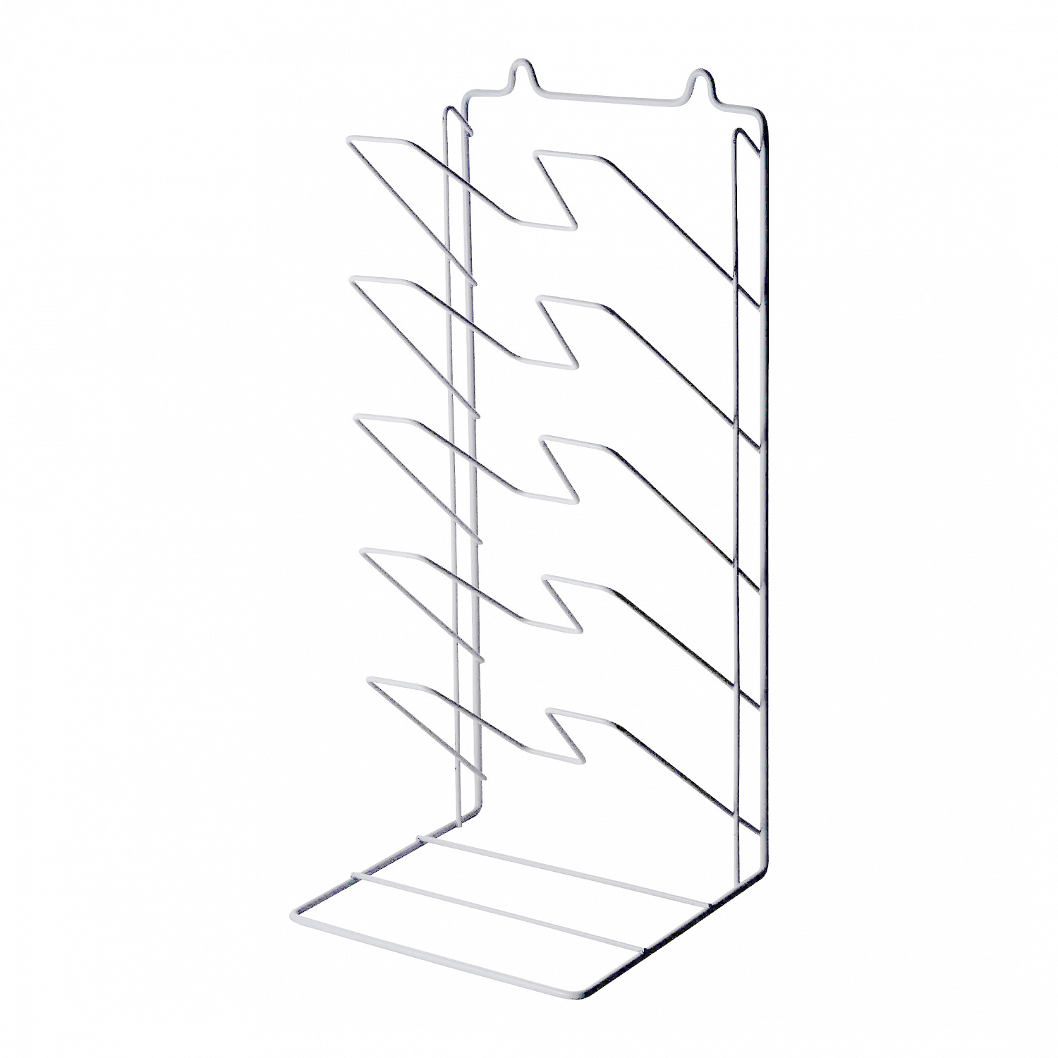 Подставка под крышки белая горизонтальное расположение крышек
