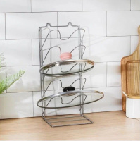 Подставка под крышки белая горизонтальное расположение крышек