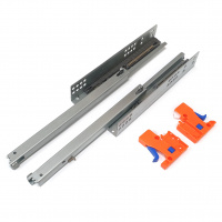 Направляющие шариковые скрытого типа частичного выдвижения с доводчиком SOLLER 300 мм до 25 кг