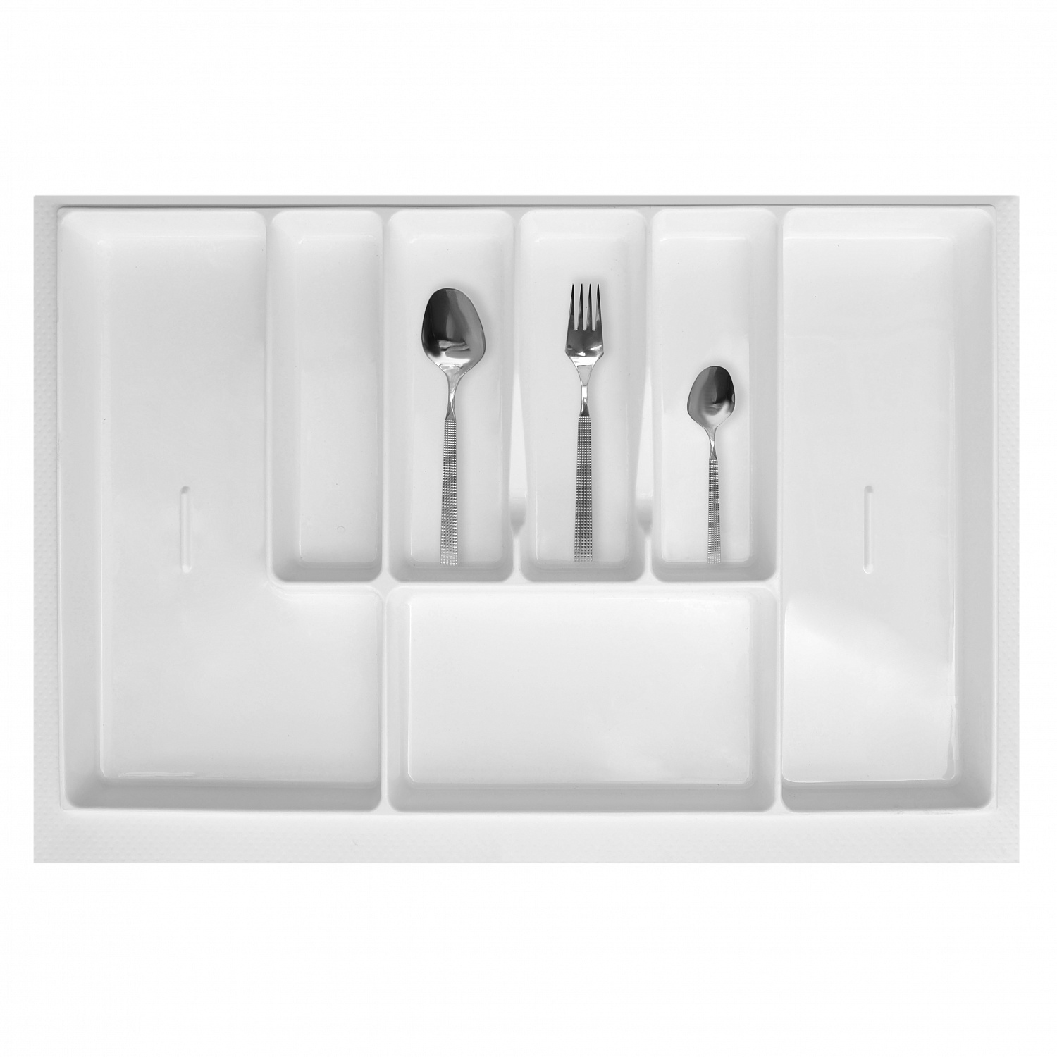 Вкладка в ящик для столовых приборов 800 мм белая