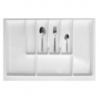 Вкладка в ящик для столовых приборов 800 мм белая