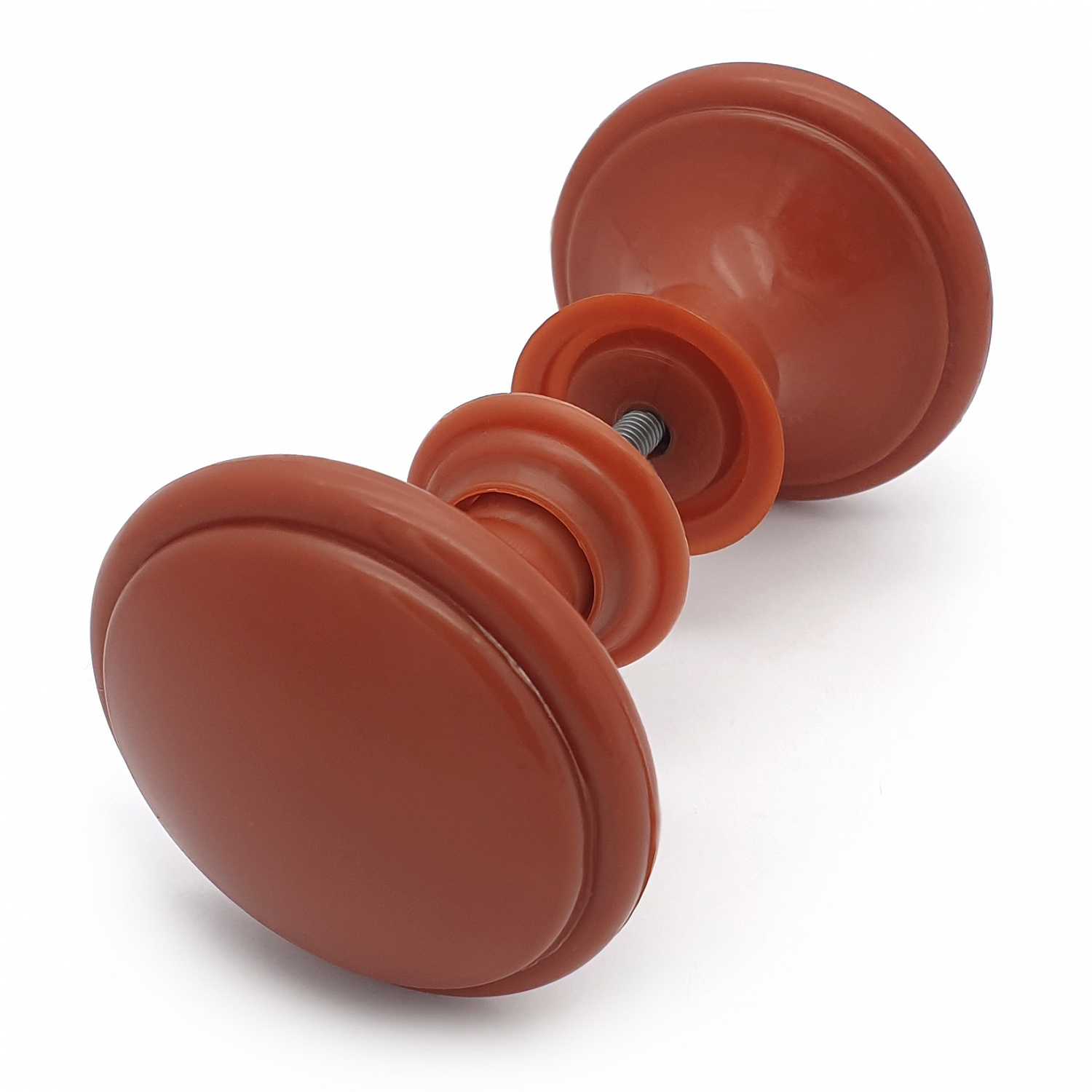 Ручка-стяжка дверная РДП-03-4 красно-коричневая