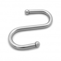 Крючок S-образный для рейлинга d-16 мм SOLLER АЕ-512А 45*5*50 мм шарик