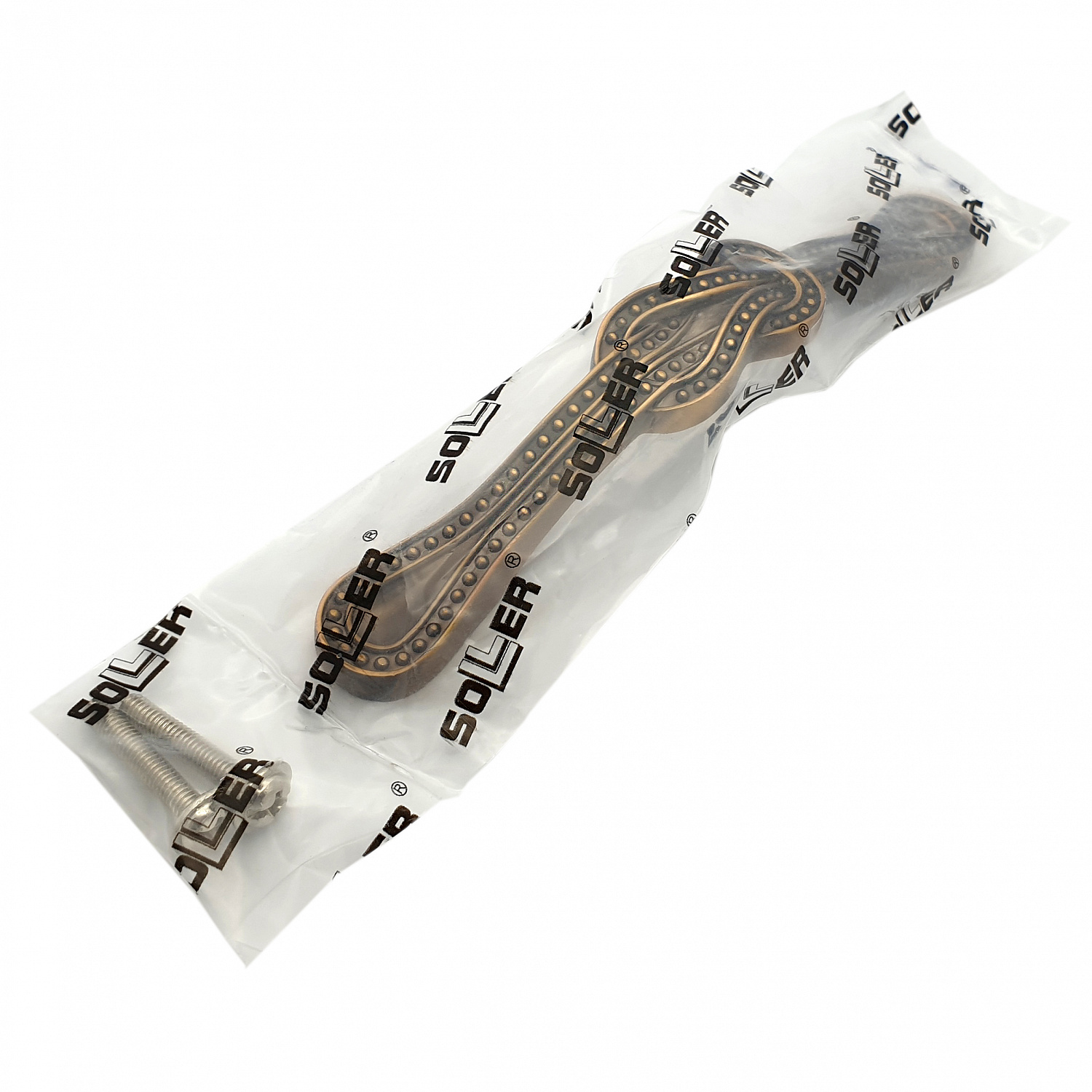 Ручка-скоба мебельная SOLLER 39-96-ZY античная медь