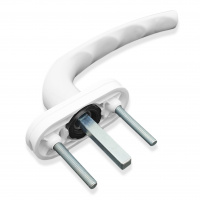 Ручка оконная Комфорт 35 мм белая, 8 позиционная